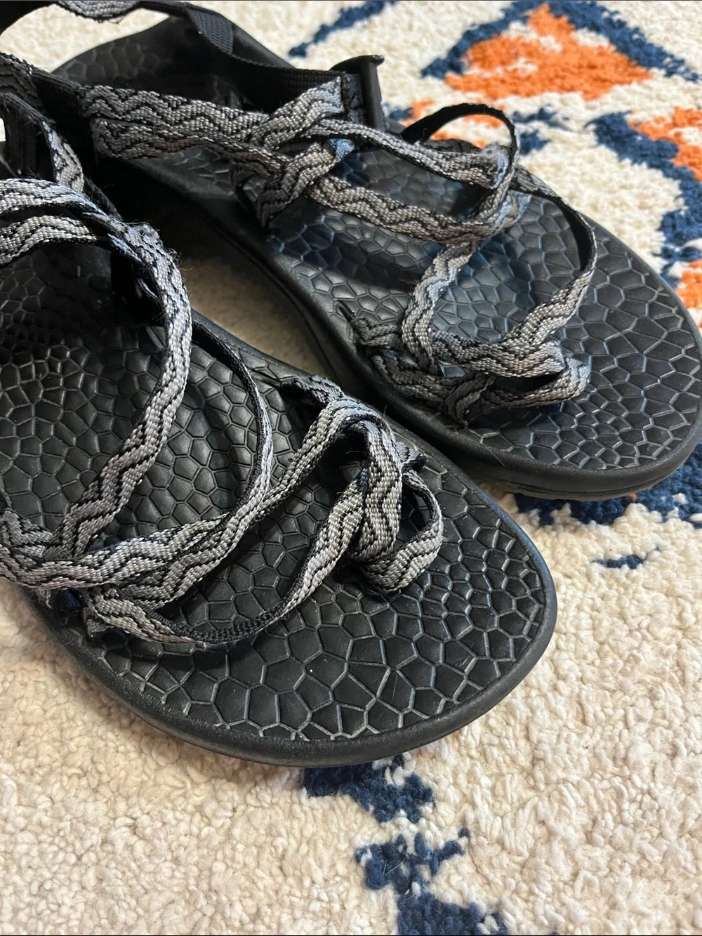 Black Chaco’s  Braided Strap Women's Sport Sandals